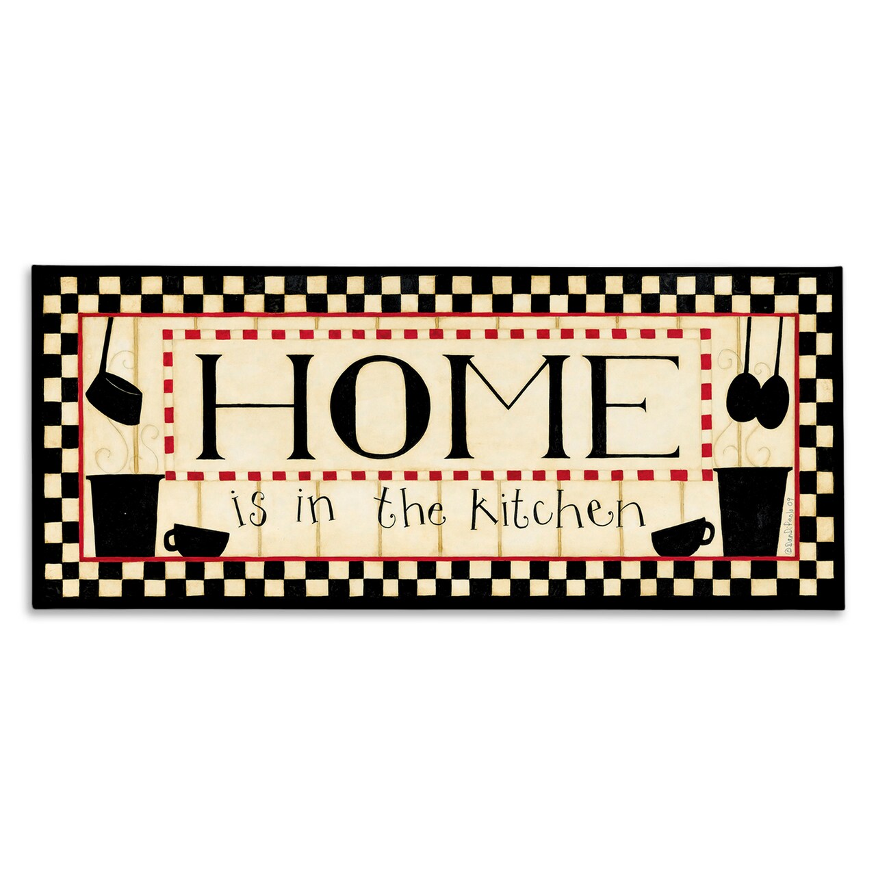Stupell Industries Vintage Family Kitchen Phrase Canvas Wall Art